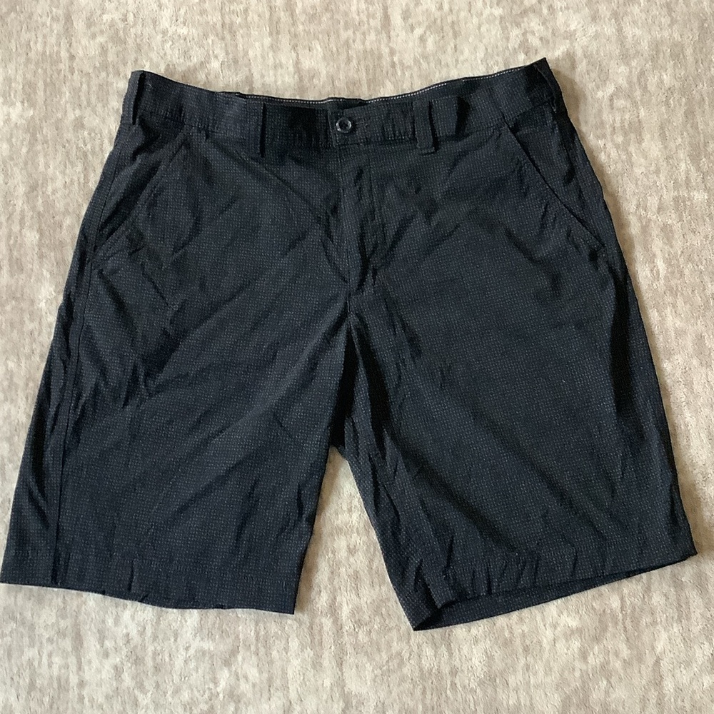 Eddie Bauer Black and Gray Patterned Men's Trousers